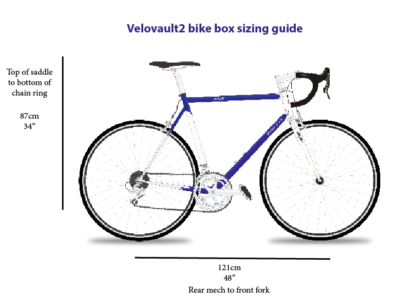 Velovault2 bike sizing guide